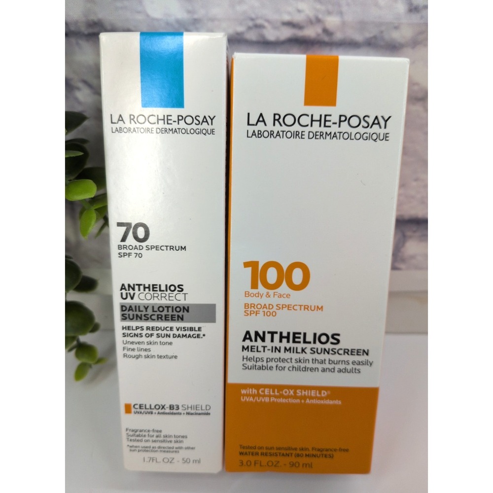 NIB LOT2🌿La Roche Posay Anthelios Melt-In Milk UV Correct Sunscreen EXP 25/26!!